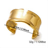 Wholesale Simple Fashionable Irregular Geometric Electroplated Stainless Steel Vshaped Bracelet