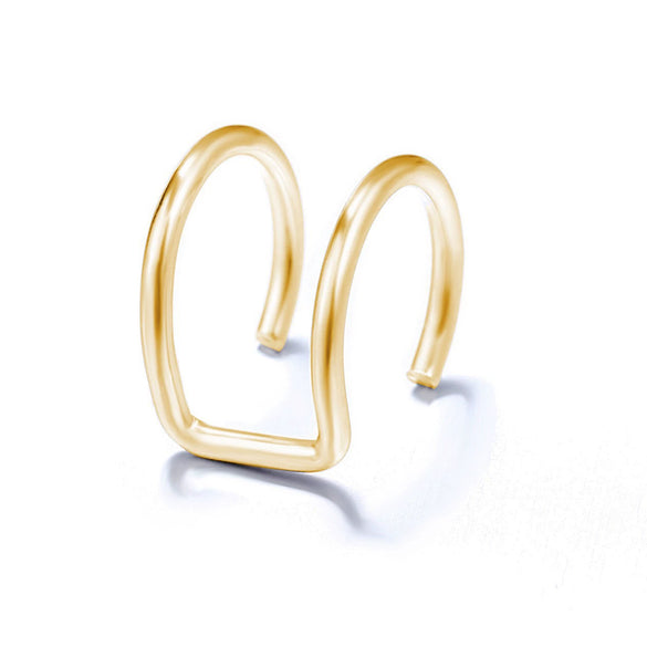 Wholesale Simple Geometric Alloy Earrings With Diamond Hollow Design And Electroplating For Women