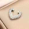 Wholesale Simple Geometric Alloy Earrings With Diamond Hollow Design And Electroplating For Women