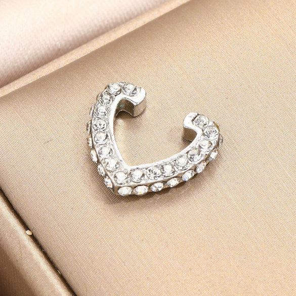 Wholesale Simple Geometric Alloy Earrings With Diamond Hollow Design And Electroplating For Women