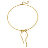 Wholesale Simple Geometric Bow Design Electroplated Titanium Steel Snake Bone Chain Bracelet For Women