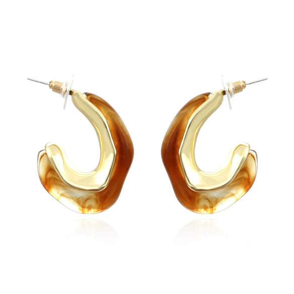 Wholesale Simple Geometric C Shaped Pearl Earrings For Elegant Female Retro And Fashion Transparent Design