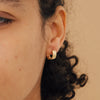 Wholesale Simple Geometric Circle Stainless Steel Earrings With 18K Gold Electroplating For Women