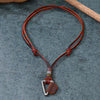 Wholesale Simple Geometric Coin Pendant Necklace Jewelry With Alloy Pendant Cowhide Wax Rope Weaving Chain And Polishing Treatment For Unisex