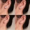 Wholesale Simple Geometric Copper Pearl Earrings With Electroplating