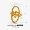 Wholesale Simple Geometric Cross Open Ring For Women Stainless Steel Electroplated