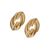 Wholesale Simple Geometric Electroplated Stainless Steel Earrings For Women