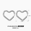 Wholesale Simple Geometric Gold Plated Stainless Steel Earrings For Ladies