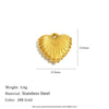 Wholesale Simple Geometric Heart Shape Stainless Steel Vacuum Plated Star And Moon Tulip Pendant Jewelry Accessories
