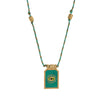Wholesale Simple Geometric Heart Shaped Copper Goldplated Tarot Card Pendant Necklace For Unisex