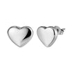 Wholesale Simple Geometric Heartshaped Triangle Electroplated Stainless Steel Earrings For Women