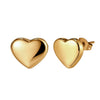 Wholesale Simple Geometric Heartshaped Triangle Electroplated Stainless Steel Earrings For Women