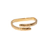 Wholesale Simple Geometric 18K Gold Plated Stainless Steel Adjustable Irregular Rings For Women
