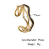 Wholesale Simple Geometric 18K Goldplated Stainless Steel Bracelet Highend Accessible Luxury Style