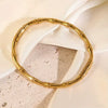 Wholesale Simple Geometric Oil Dripping Stainless Steel And Titanium Steel Bracelets