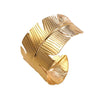 Wholesale Simple Geometric Open Stainless Steel Bracelets Made By Hydraulic Pressure