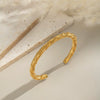 Wholesale Simple Geometric Plain Hoop Bracelet For Women Stainless Steel Electroplated Light Luxury Highend Accessory Jewelry