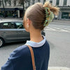 Wholesale Simple Geometric Pvc Handmade Hair Grab Clip For Women