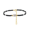 Wholesale Simple Geometric 925 Silver Electroplated Bracelet For Women With Freshwater Pearl