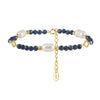 Wholesale Simple Geometric 925 Silver Electroplated Bracelet For Women With Freshwater Pearl