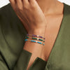 Wholesale Simple Geometric 925 Silver Electroplated Bracelet With Freshwater Pearl And Amethyst For Women