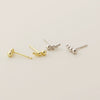 Wholesale Simple Geometric 925 Silver Electroplated Ear Nails For Women