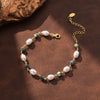 Wholesale Simple Geometric 925 Silver Electroplated Women's Bracelet With Freshwater Pearl