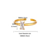 Wholesale Simple Geometric Square Stainless Steel Inlaid Zircon Women's Ring With Electroplating