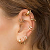 Wholesale Simple Geometric Stainless Steel Electroplated Ear Bone Clip For Women