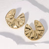 Wholesale Simple Geometric Stainless Steel Electroplated Earrings For Women