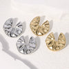 Wholesale Simple Geometric Stainless Steel Electroplated Earrings For Women
