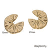 Wholesale Simple Geometric Stainless Steel Electroplated Earrings For Women