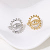 Wholesale Simple Geometric Stainless Steel Electroplated 18K Real Gold Open Ring Hand Jewelry For Women