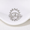 Wholesale Simple Geometric Stainless Steel Electroplated 18K Real Gold Open Ring Hand Jewelry For Women