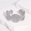 Wholesale Simple Geometric Stainless Steel Electroplated Open Bracelet Nonfading