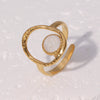Wholesale Simple Geometric Stainless Steel Electroplated Open Ring Jewelry For Women