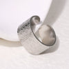 Wholesale Simple Geometric Stainless Steel Electroplated Ring And Bracelet For Women