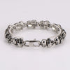Wholesale Simple Geometric Stainless Steel Electroplated Skull Bracelet For Men