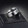 Wholesale Simple Geometric Stainless Steel Finger Ring With Laser Wing Of Freedom Design And Electroplating Treatment