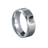 Wholesale Simple Geometric Stainless Steel Finger Ring With Laser Wing Of Freedom Design And Electroplating Treatment