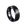 Wholesale Simple Geometric Stainless Steel Finger Ring With Laser Wing Of Freedom Design And Electroplating Treatment