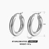 Wholesale Simple Geometric Stainless Steel Jewelry For Women With 18K Gold Plated Electroplating