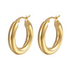 Wholesale Simple Geometric Stainless Steel Jewelry For Women With 18K Gold Plated Electroplating