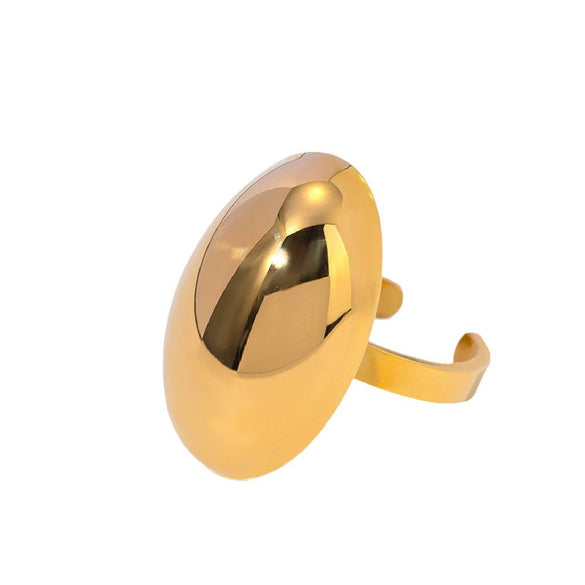 Wholesale Simple Geometric Stainless Steel Polished Ring And Bracelet For Women