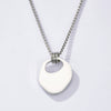 Wholesale Simple Geometric Stainless Steel Polished Sweater Chain Long Necklace