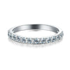 Wholesale Simple Geometric Sterling Silver Ring With Moissanite For Women Electroplated