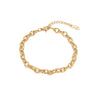 Wholesale Simple Geometric Titanium Steel Electroplated Cuban Chain Bracelet Unisex Hand Jewelry