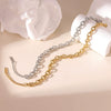 Wholesale Simple Geometric Titanium Steel Electroplated Cuban Chain Bracelet Unisex Hand Jewelry