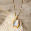 Wholesale Simple Geometric Titanium Steel Electroplated Oshaped Chain Necklace For Women