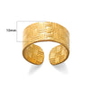 Wholesale Simple Geometric Widesided Stainless Steel Electroplated Ring For Men And Women Couples